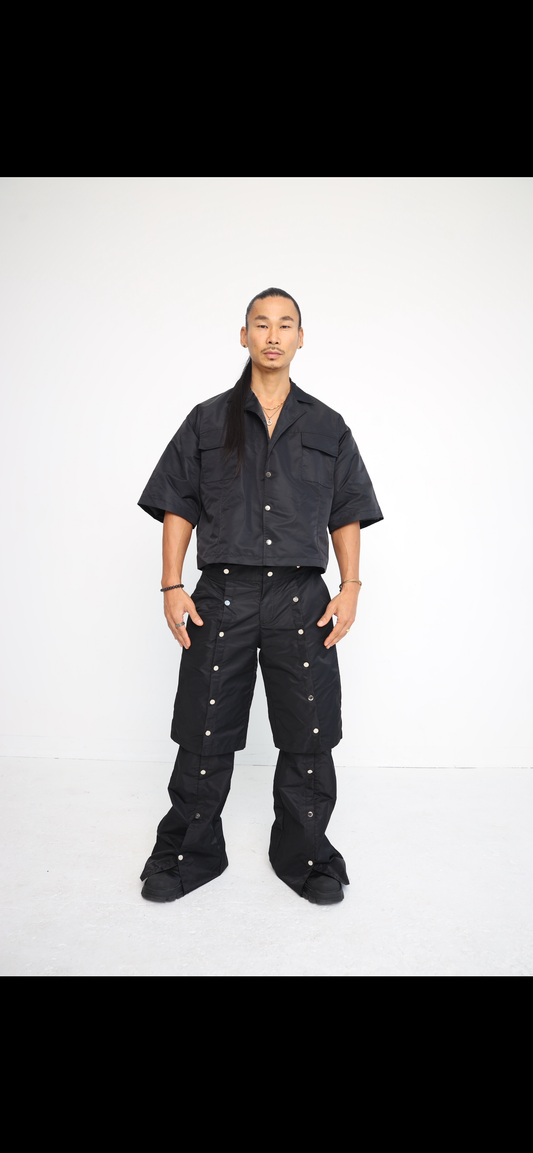 Hi low detached snap jogger