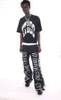 Destroyed denims (denim)